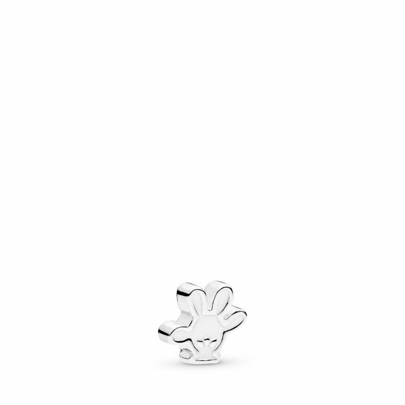 Pandora Australia Disney, Mickey Glove Petite Locket Charm - Sterling Silver | RQHXVC765